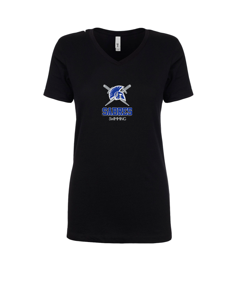 Sumner Academy Swimming Shadow - Womens V-Neck
