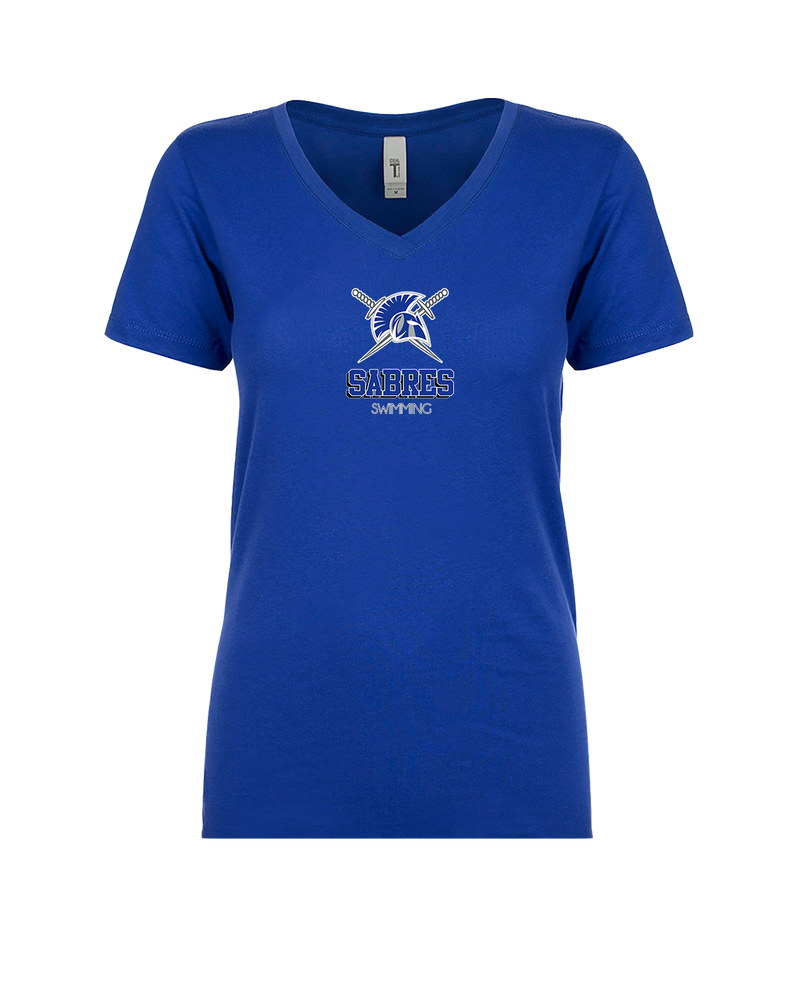 Sumner Academy Swimming Shadow - Womens V-Neck