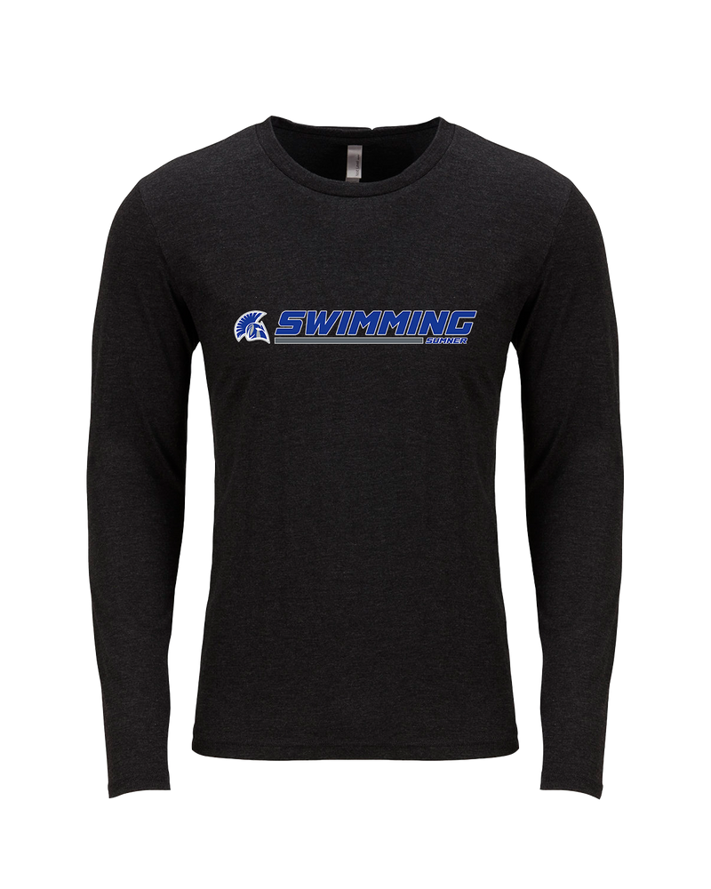 Sumner Academy Swimming Switch - Tri Blend Long Sleeve
