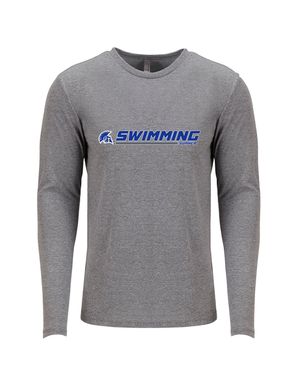 Sumner Academy Swimming Switch - Tri Blend Long Sleeve