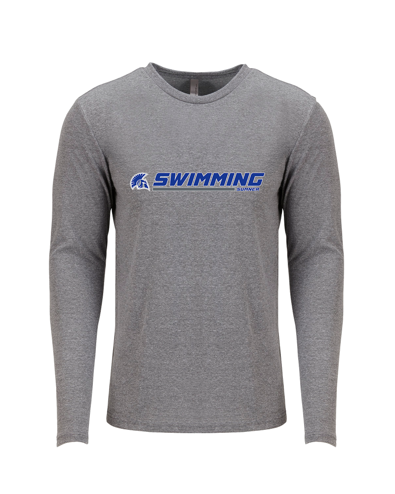 Sumner Academy Swimming Switch - Tri Blend Long Sleeve