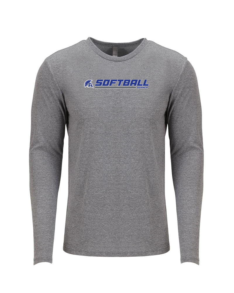 Sumner Academy Softball Switch - Tri Blend Long Sleeve