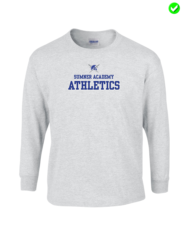 Sumner Academy Athletics Sword - Mens Basic Cotton Long Sleeve
