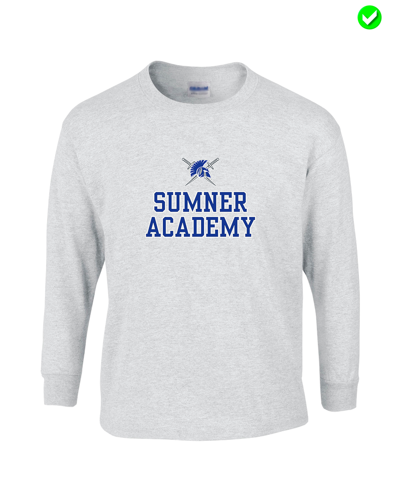 Sumner Academy Sword - Mens Basic Cotton Long Sleeve