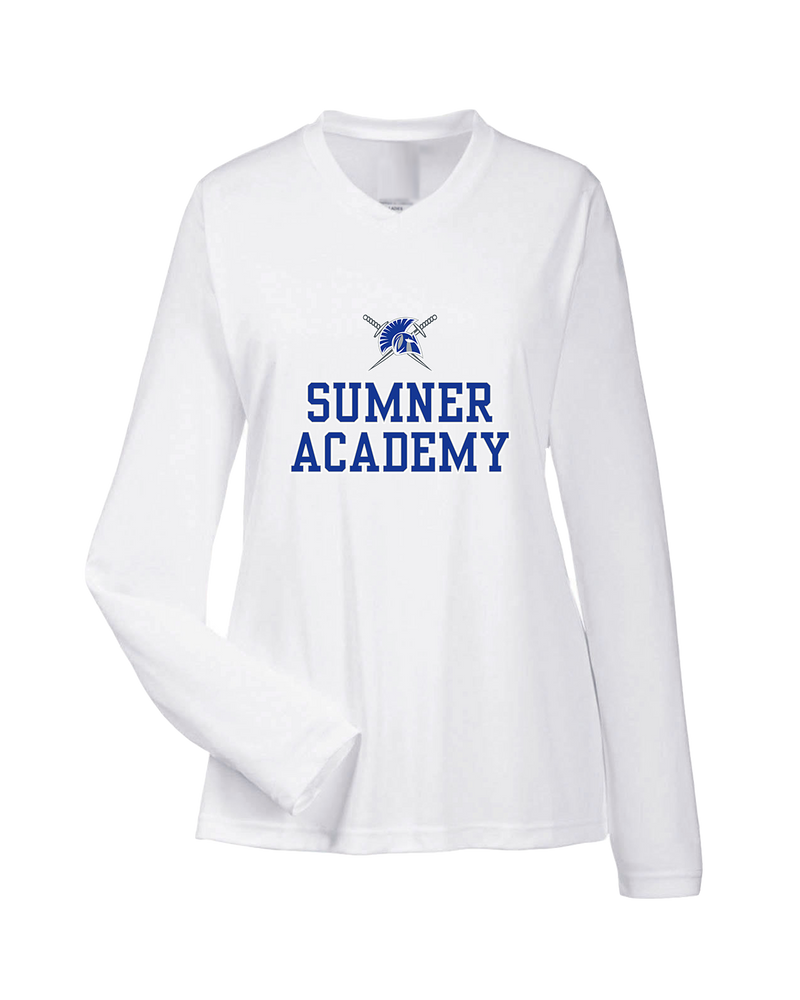 Sumner Academy Sword - Womens Performance Long Sleeve
