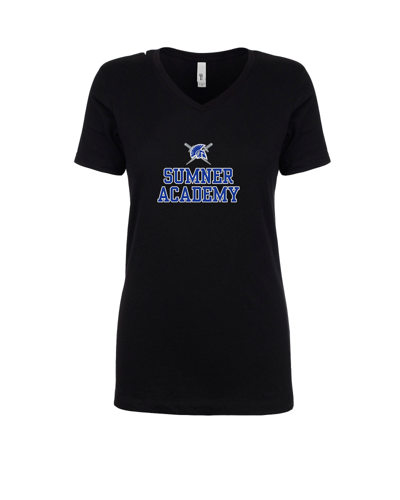Sumner Academy Sword - Womens V-Neck