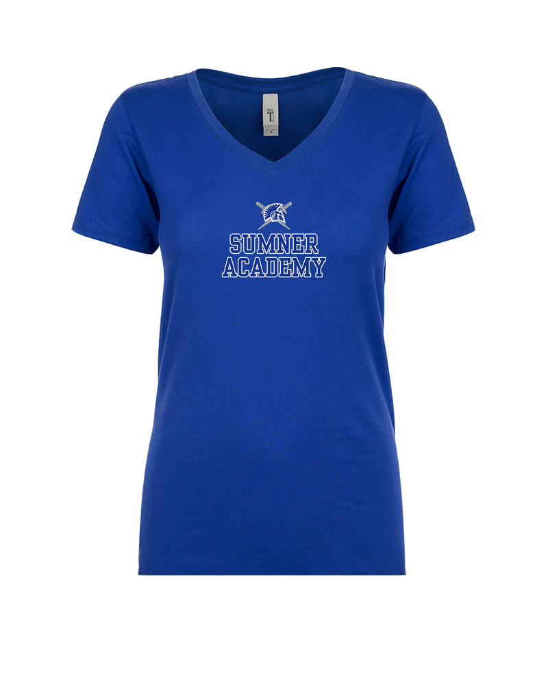 Sumner Academy Sword - Womens V-Neck