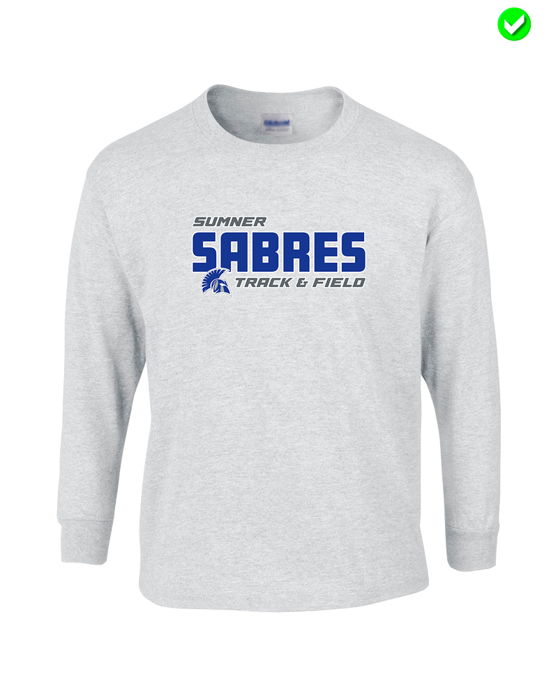 Sumner Academy Track & Field Bold - Mens Basic Cotton Long Sleeve