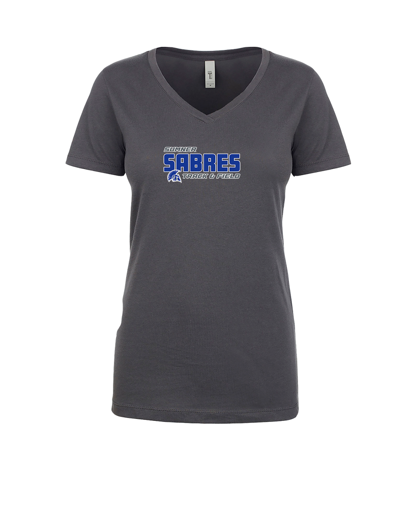 Sumner Academy Track & Field Bold - Womens V-Neck