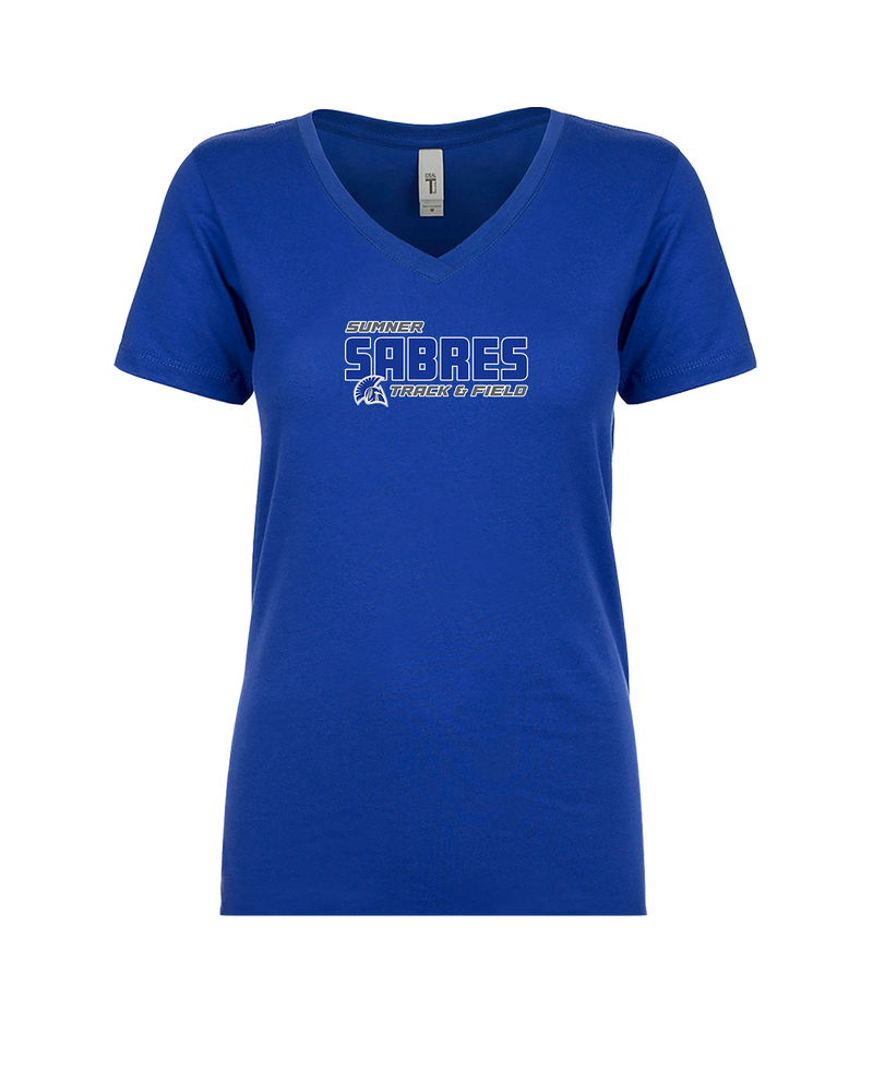 Sumner Academy Track & Field Bold - Womens V-Neck