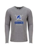 Sumner Academy Track & Field Shadow - Tri Blend Long Sleeve