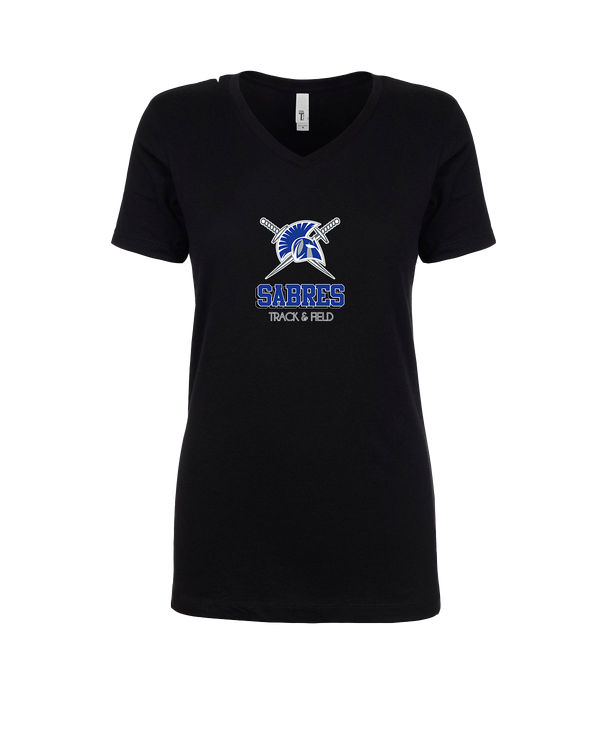 Sumner Academy Track & Field Shadow - Womens V-Neck