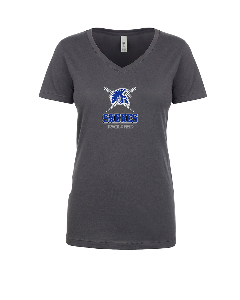 Sumner Academy Track & Field Shadow - Womens V-Neck