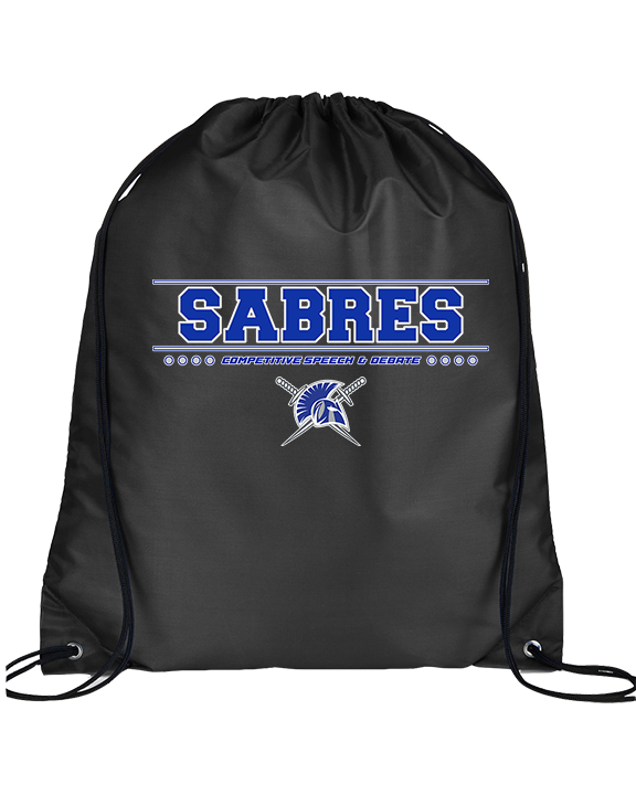 Sumner Academy Debate & Competitive Speech Border - Drawstring Bag