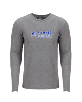 Sumner Academy Football Basic - Tri-Blend Long Sleeve