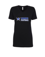 Sumner Academy Football Basic - Womens V-Neck