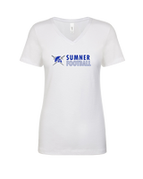 Sumner Academy Football Basic - Womens V-Neck