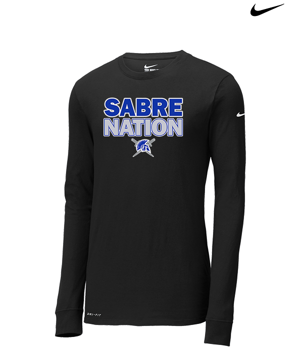 Sumner Academy Football Nation - Mens Nike Longsleeve