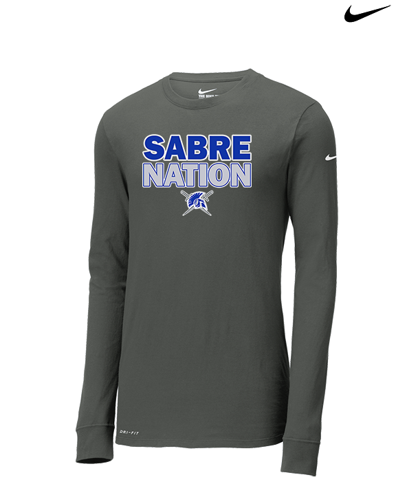 Sumner Academy Football Nation - Mens Nike Longsleeve
