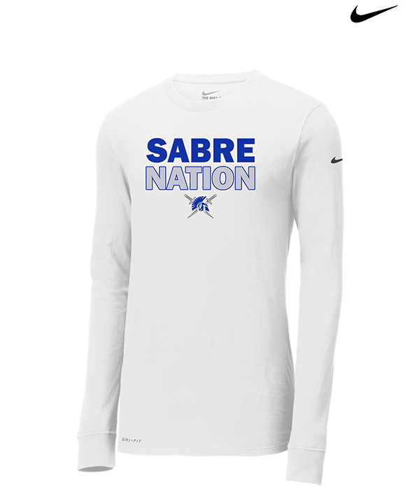 Sumner Academy Football Nation - Mens Nike Longsleeve