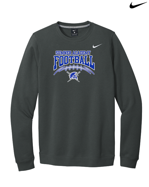 Sumner Academy Football School Football - Mens Nike Crewneck