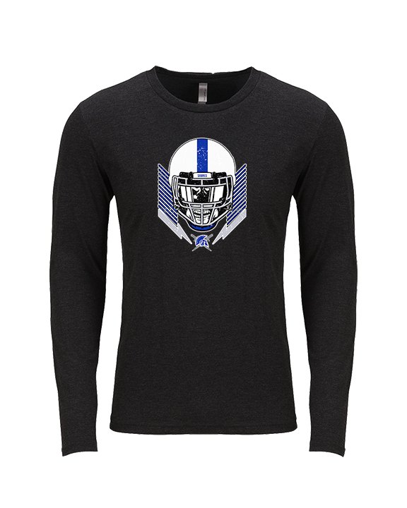 Sumner Academy Football Skull Crusher - Tri-Blend Long Sleeve