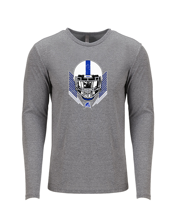 Sumner Academy Football Skull Crusher - Tri-Blend Long Sleeve