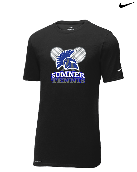 Sumner Academy Tennis Additional Logo - Mens Nike Cotton Poly Tee