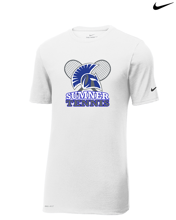 Sumner Academy Tennis Additional Logo - Mens Nike Cotton Poly Tee