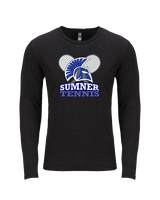 Sumner Academy Tennis Additional Logo - Tri-Blend Long Sleeve