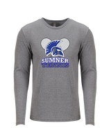 Sumner Academy Tennis Additional Logo - Tri-Blend Long Sleeve