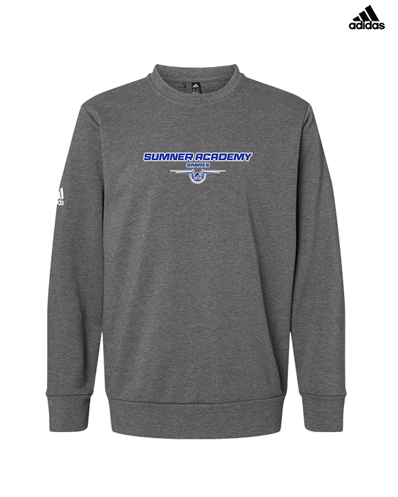 Sumner Academy Tennis Design - Mens Adidas Crewneck