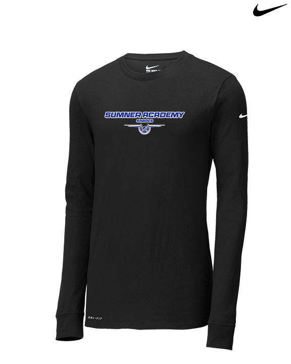 Sumner Academy Tennis Design - Mens Nike Longsleeve
