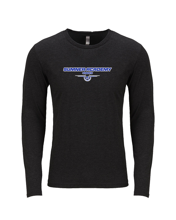 Sumner Academy Tennis Design - Tri-Blend Long Sleeve