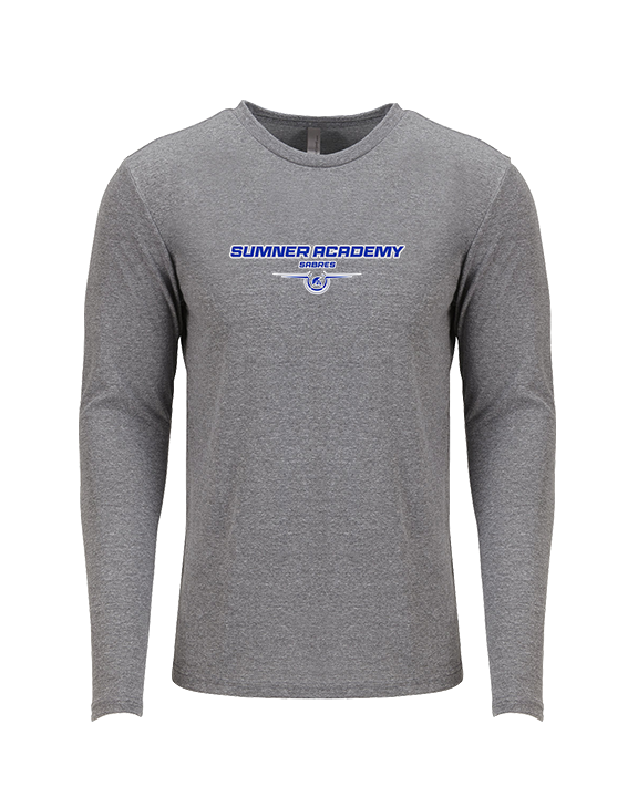 Sumner Academy Tennis Design - Tri-Blend Long Sleeve