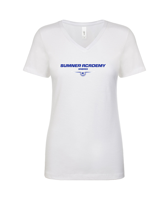Sumner Academy Tennis Design - Womens Vneck