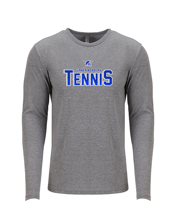 Sumner Academy Tennis Splatter - Tri-Blend Long Sleeve