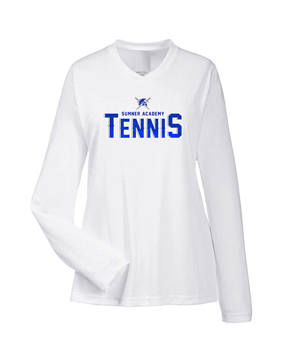 Sumner Academy Tennis Splatter - Womens Performance Longsleeve