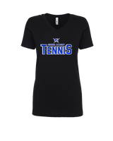 Sumner Academy Tennis Splatter - Womens Vneck