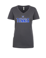 Sumner Academy Tennis Splatter - Womens Vneck