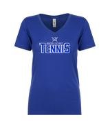 Sumner Academy Tennis Splatter - Womens Vneck