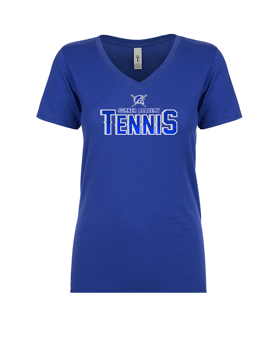 Sumner Academy Tennis Splatter - Womens Vneck