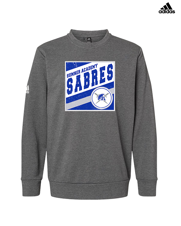 Sumner Academy Tennis Square - Mens Adidas Crewneck