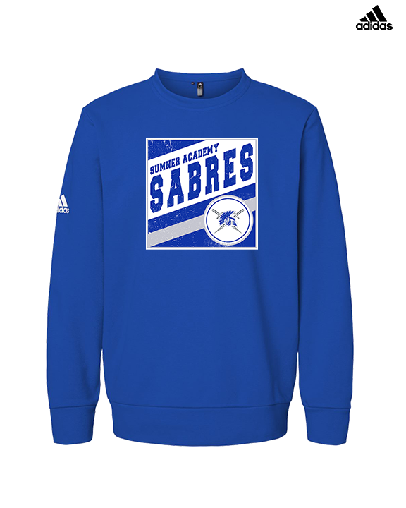 Sumner Academy Tennis Square - Mens Adidas Crewneck
