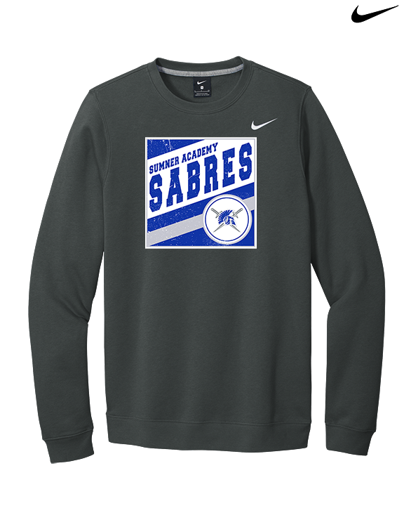 Sumner Academy Tennis Square - Mens Nike Crewneck