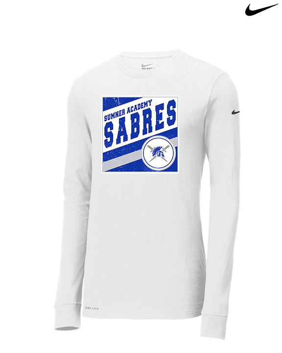Sumner Academy Tennis Square - Mens Nike Longsleeve
