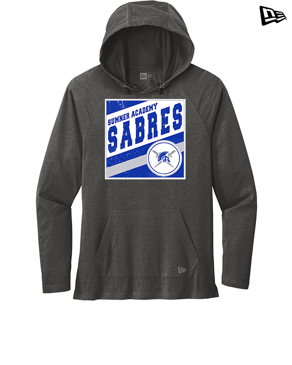 Sumner Academy Tennis Square - New Era Tri-Blend Hoodie