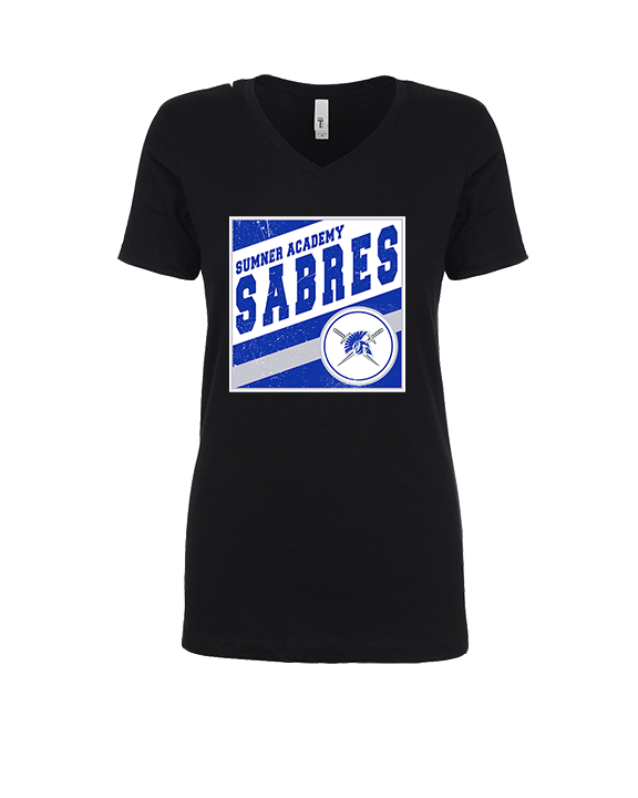 Sumner Academy Tennis Square - Womens Vneck