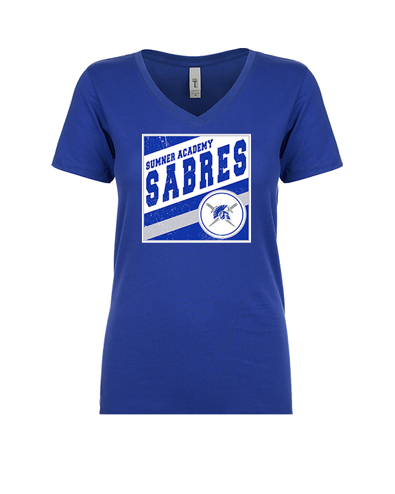 Sumner Academy Tennis Square - Womens Vneck