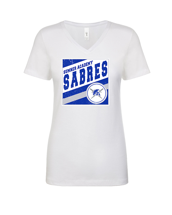 Sumner Academy Tennis Square - Womens Vneck